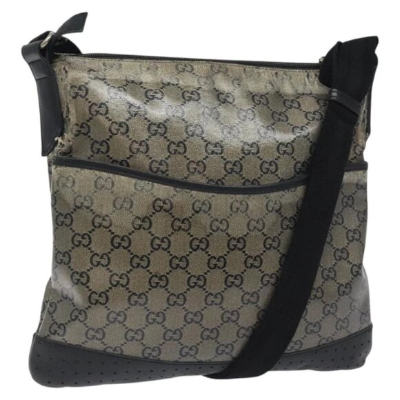 GUCCI GG Crystal Shoulder Bag Gold 145857 Auth - Picture 1 of 16